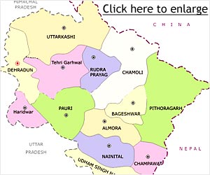 Maps Of Uttarakhand